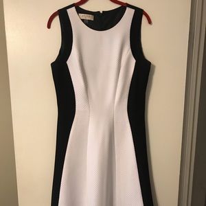 Kasper Black and White Dress